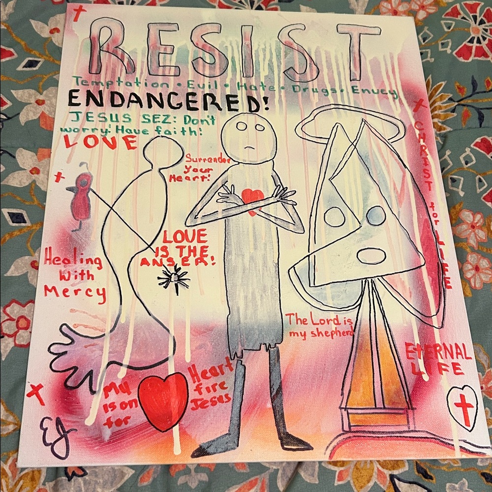 Colorful Abstract outsider Art